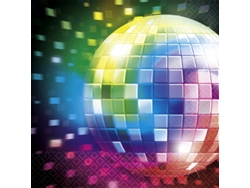 Servilletas DISFRAZZES Disco (16 un - 33 x 33 cm)