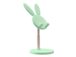 Suporte Para Celular E Tablet Coelho Fofo Ajustável Em Altura E Ângulo Para Mesa Lar Escritório Verde