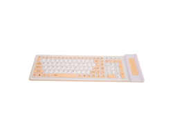 Teclado Inalámbrico De Silicona 2.4g, Plegable, 107 Teclas, Resistente Al Agua, Silencioso, Para Pc/portátil