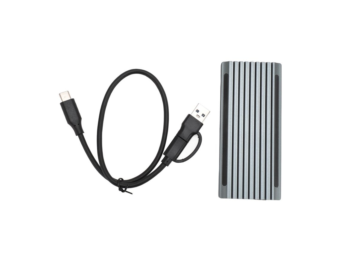 Invólucro Ssd M.2 Nvme Pcie Ngff Com Luz Rgb 10gbps Usb3.1 Gen2 Type C Para Ssd 2242 2260 2280