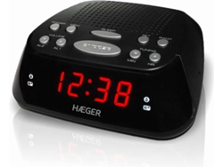 Reloj Digital con Despertador HAEGER Negro