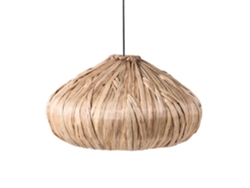 Lámpara de techo interior estilo bohemio Beliani con flor de jacinto natural (Pasos, 53 x 53 x 148 cm)