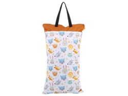 Bolso Cambiador Grande De Tela Impermeable Con Doble Cremallera Para Colgar Y Guardar Pañales (ef160)