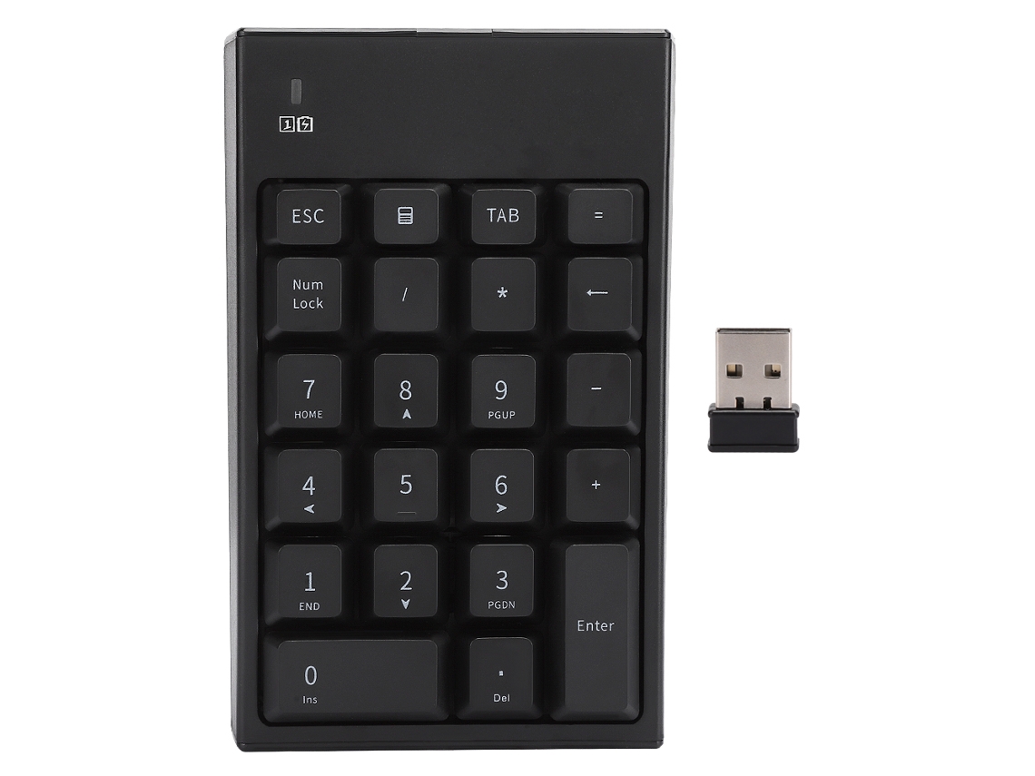 Teclado Numérico Portátil Inalámbrico Usb De 2,4 Ghz Con 22 Teclas, Diseño Mini, Para Portátiles Y Notebooks.