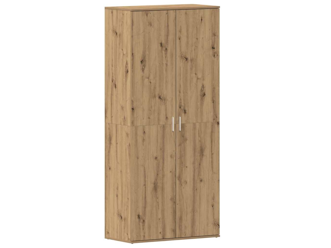 Mueble Zapatero | Armario Zapatero Con Estante Roble Artesanal 80 X 39 X 178 Cm