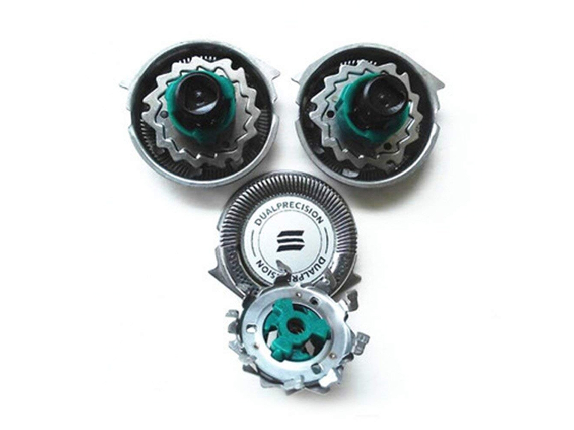 3 Piezas Cabezas De Cuchilla De Recambio Para Philips Rq11 Precisión Dual