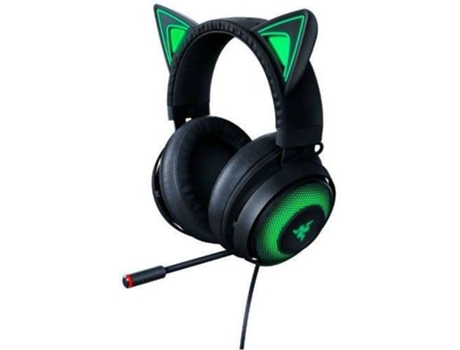 Auriculares Gaming Con Cable RAZER KRAKEN KITTY ED PRT (Over Ear - Multiplataforma - Noise Cancelling - Negro)