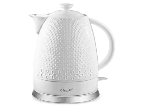 Hervidor y Tetera Eléctrica FEEL MAESTRO MR-073 (Blanco - 1,5 L - 220-240 V)