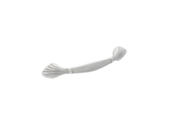 Tirador Para Mueble De Zamac Distancia Entre Ejes De 128 Mm Pátina Real Blanca Plateada Lote De 6mm