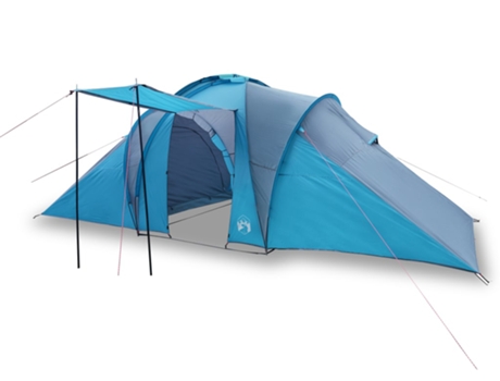 Tienda de campaña familiar iglú 6 personas impermeable VIDAXL azul
