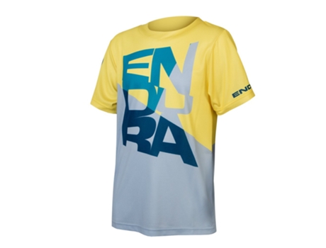 T-shirt ENDURA Camiseta De Manga Curta Singletrack Core Ii Amarelo,Azul 11-12 Years Rapaz