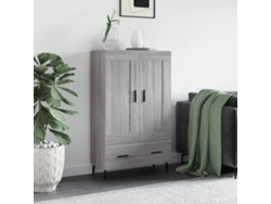 Lovely Home Armario Alto Derivados de Madera 69,5X31X115Cm Gris Sonoma