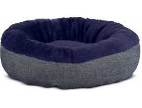 Cama Redonda para Perros y Gatos GAUTY Denim y pelo (Azul - 57 cm)