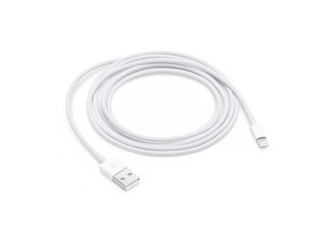 Cable APPLE Lightning (iPad - USB - Lightning - Blanco)