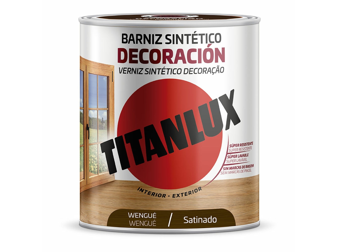 Barniz sintético TITANLUX m11100734 Decoración Satinado Wengue 750 ml