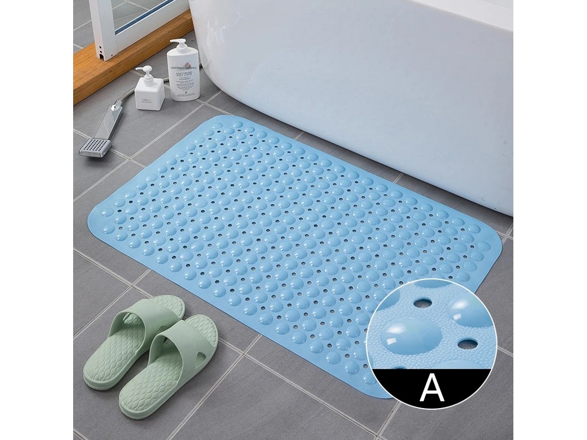 (azul Cielo) Alfombrilla De Baño Con Ventosa Antideslizante, Material De Pvc, Alfombrilla De Masaje Ecológica