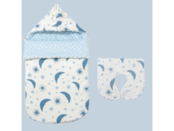 Saco de dormir para cochecito de bebé, cálido saco de dormir de invierno para evitar sobresaltos, con doble cremallera (88 x 46 cm)