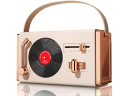 Altavoz Bluetooth Retro Pequeño Y Portátil Adecuado Para Decoración De Habitaciones Y Oficinas Beige Yemaesre