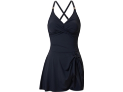 Traje De Baño De Mujer Con Escote En V Y Tirantes Ajustables - Elegante Bikini Con Braguita Fruncida