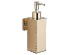 Dispensador de jabón de pared Rosewell Modern Gold de acero inoxidable para cocina y baño