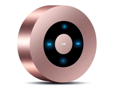 Mini Altavoz Bluetooth 3D con Entrada Impermeable Portátil 15H Música para Iphone Ipad Ducha Niños Niña Regalo Rosa BISBISOUS