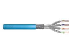 Cable de instalación Digitus Cat.6a, S/FTP, Eca, Awg23/1, Lsoh, 50 m, azul, con revestimiento