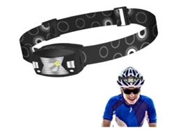 Linterna Frontal Led Ajustable Sensor Ip65 Correr/acampar/senderismo Negro