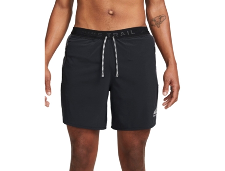 Pantalones Cortos de Hombre para Running NIKE Poliéster Azul (S)