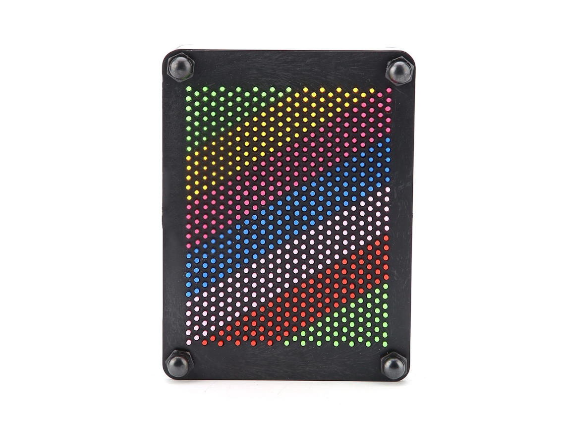 Tablero De Arte 3d Con Alfileres, Juguete Innovador Para Niños Y Adultos, Regalo (negro Pequeño)