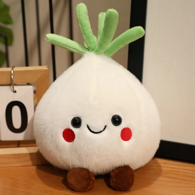 (blanco, 20 Cm) Lindo Peluche De Vegetales Estilo Bosque, Adorable Muñeco