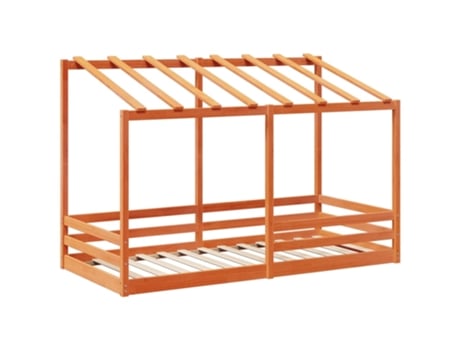 Cama Para Niños VIDAXL Marrón Madera (100x200 cm)