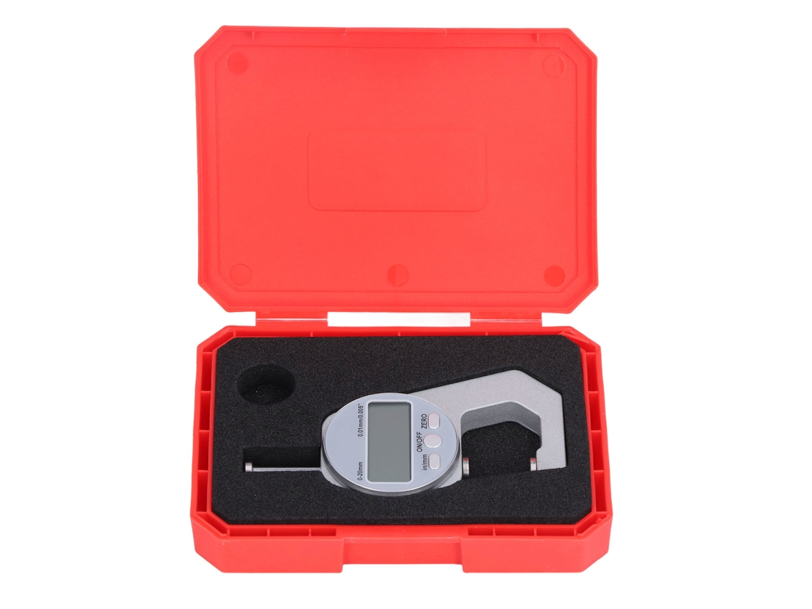 Medidor De Espesor Electrónico Digital De 0-20 Mm Con Pantalla Lcd Para Medir Papel, Cuero, Joyería Y Hojas De Metal.