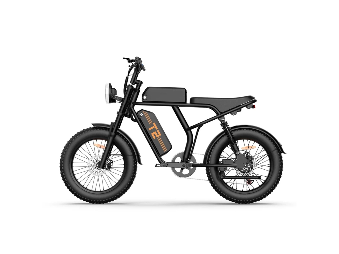 Motor de bicicleta eléctrica T2, batería de 250 W, 48 V, 15,6 Ah, frenos de disco, pedaleo asistido, color negro Urlife