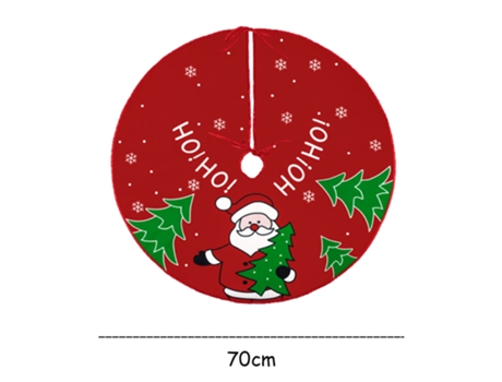 La decoración del fondo del árbol de Navidad suministra la falda del árbol de Navidad con un patrón lindo de 70 cm (estilo 1)