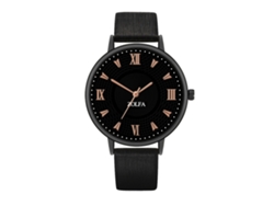 Reloj De Pulsera Unisex Para Parejas, Estilo Clásico De Negocios, Movimiento De Cuarzo (negro)