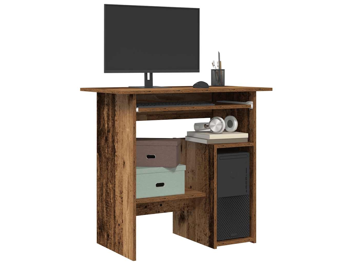 Escritorio | Mesa | Mesa de escritura 80x45x74 cm Derivados de madera Madera antigua