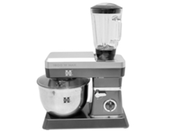 Stand Mixer, Robot de cocina 1200W, 6,5 litros Plata