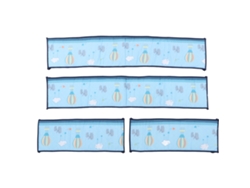 Revestimiento protector para cuñas, colchón de seguridad para bordes de cuñas, protectores de cuñas para bebés y niños pequeños.