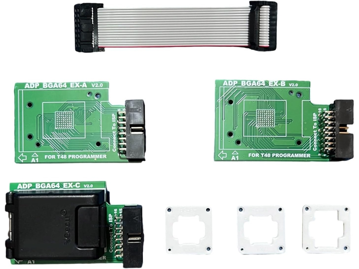 Adaptador De Programación De Chips Bga64, Programador T48 De Precisión, Duradero Para Uso En Ingeniería.