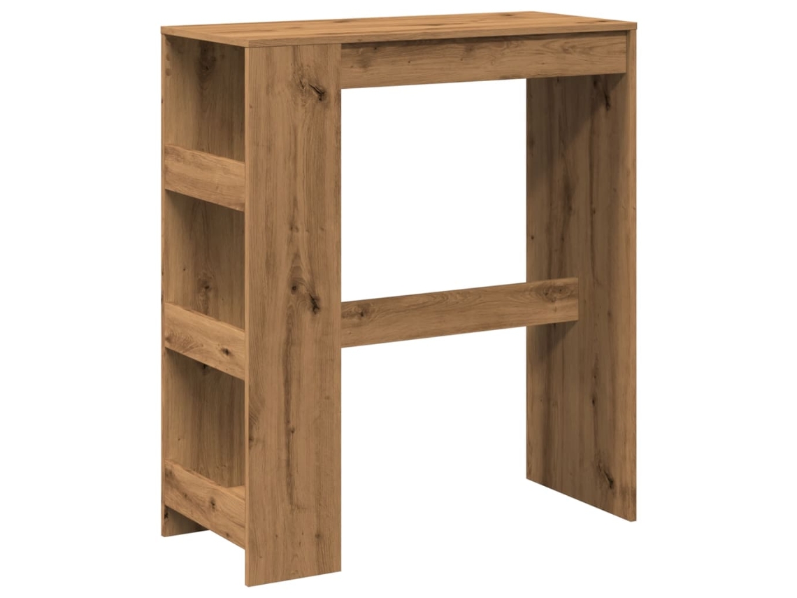 Maison Exclusive - Mesa Alta Con Estantes Madera Roble Artisian 90x40x103,5 Cm