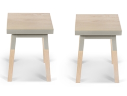 Banco MON PETIT MEUBLE FRANÇAIS de Madeira Maciça Assento 35 cm (2 unidades)