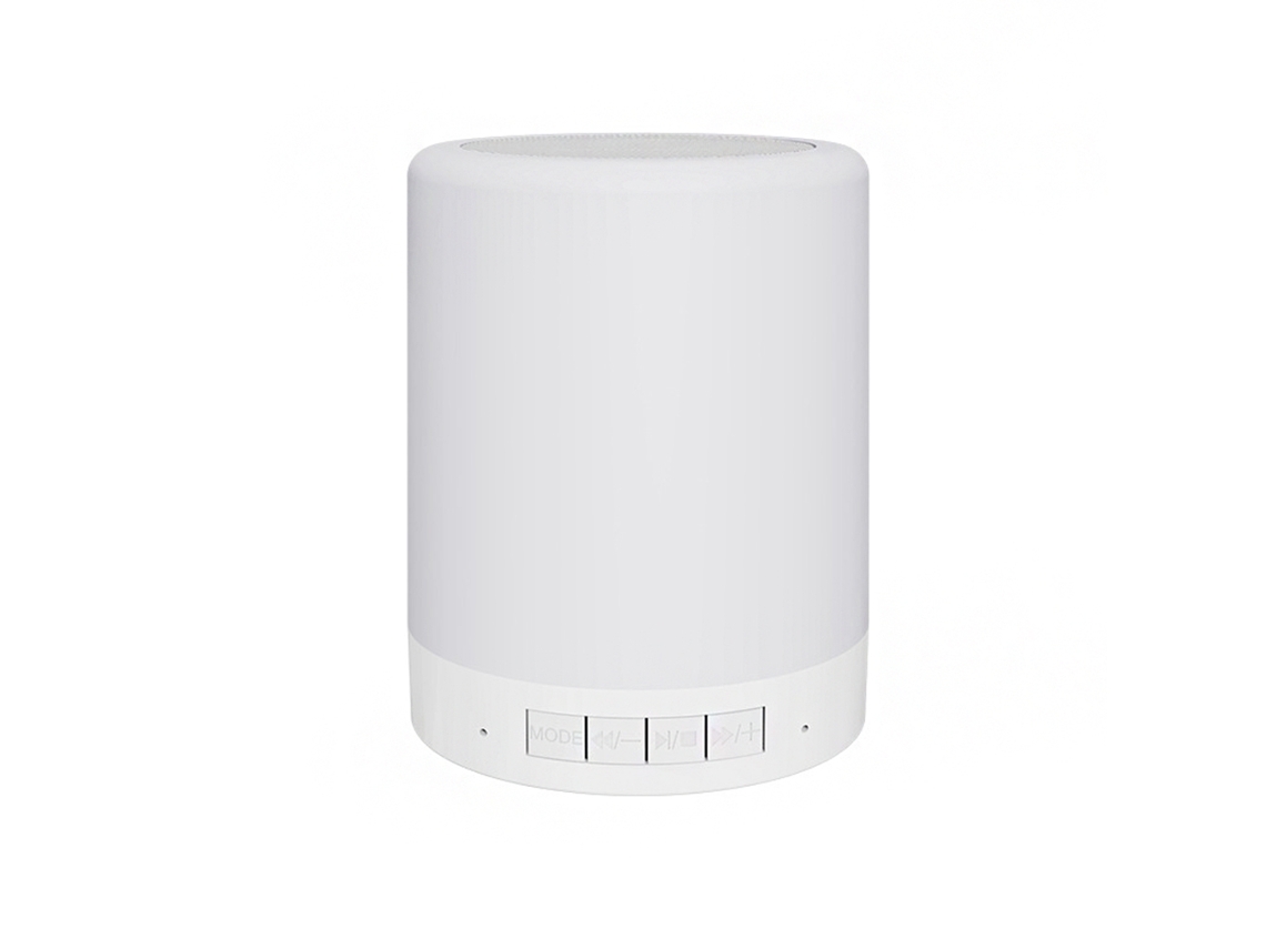 Altavoz Bluetooth con lámpara Pat de siete colores - Blanco TUSERXIN