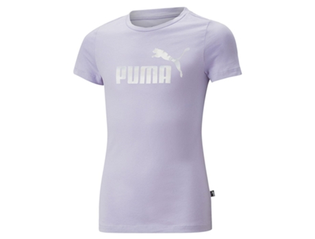 Camiseta de Niño para Running PUMA Ess Nova Shine Logo Morado (9/10 Años)