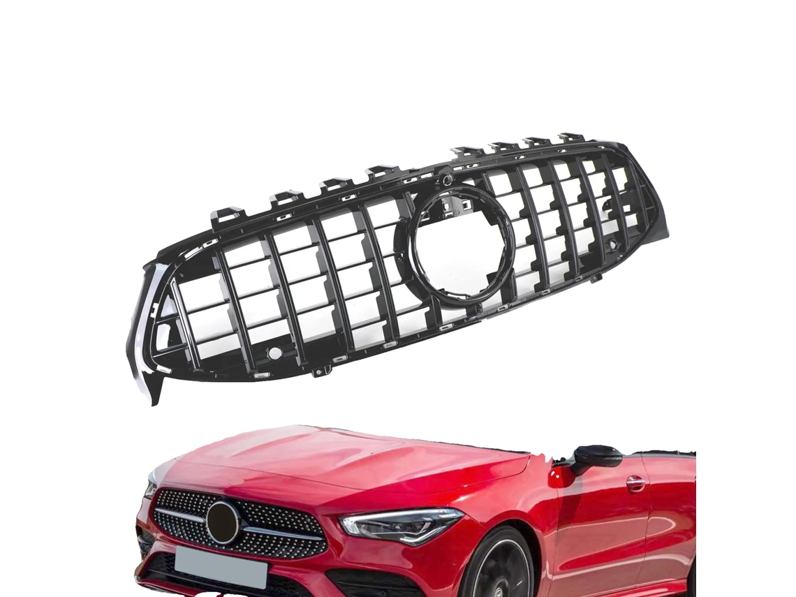 Rejilla de parachoques delantero, material ABS, flujo de aire mejorado OEM