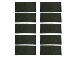 10 sacos de arena vacíos de 600d para control de inundaciones, color verde oscuro