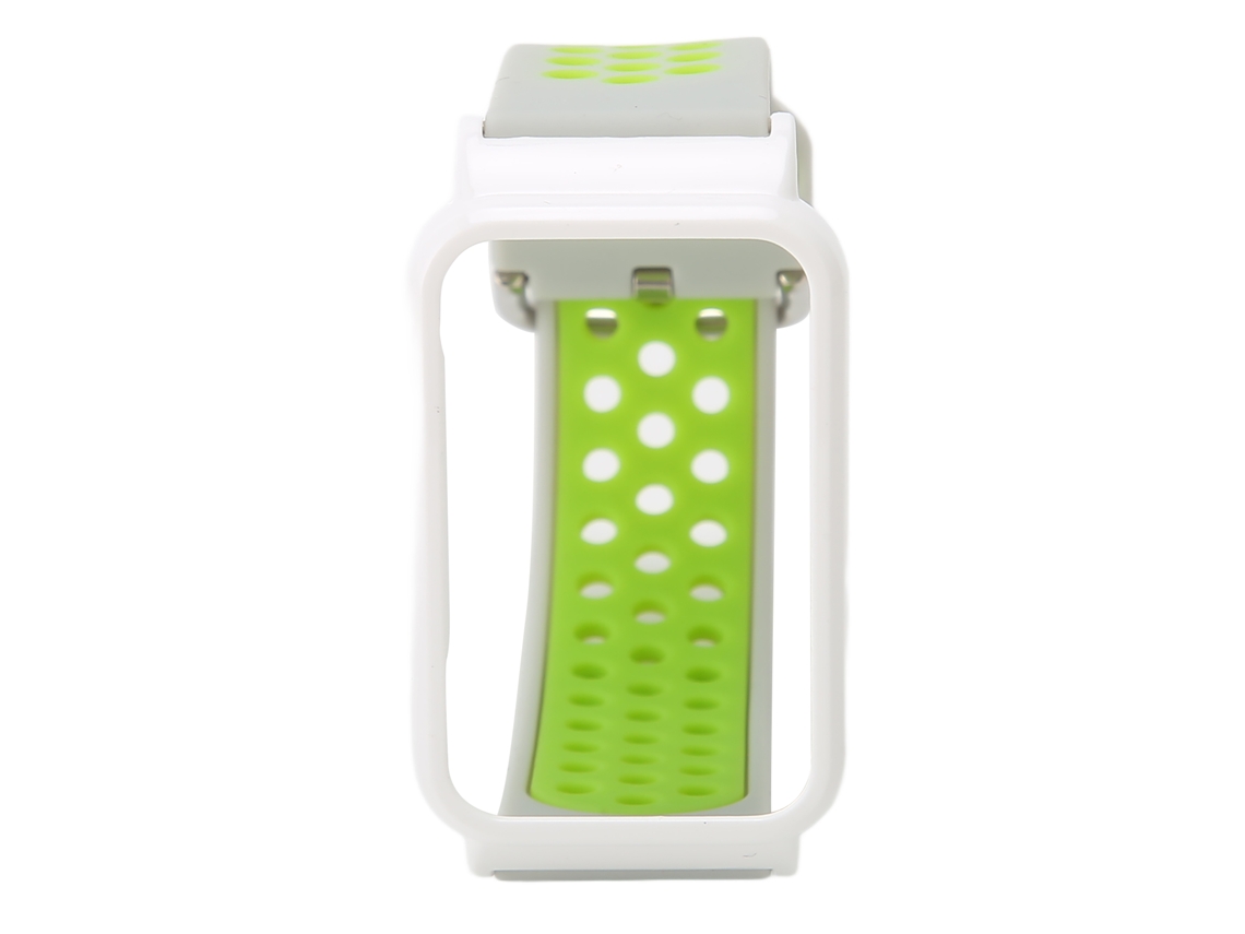 Pulsera De Silicona Transpirable Con Funda Protectora Para Mi Band 7 Pro (gris, Verde Y Blanco)