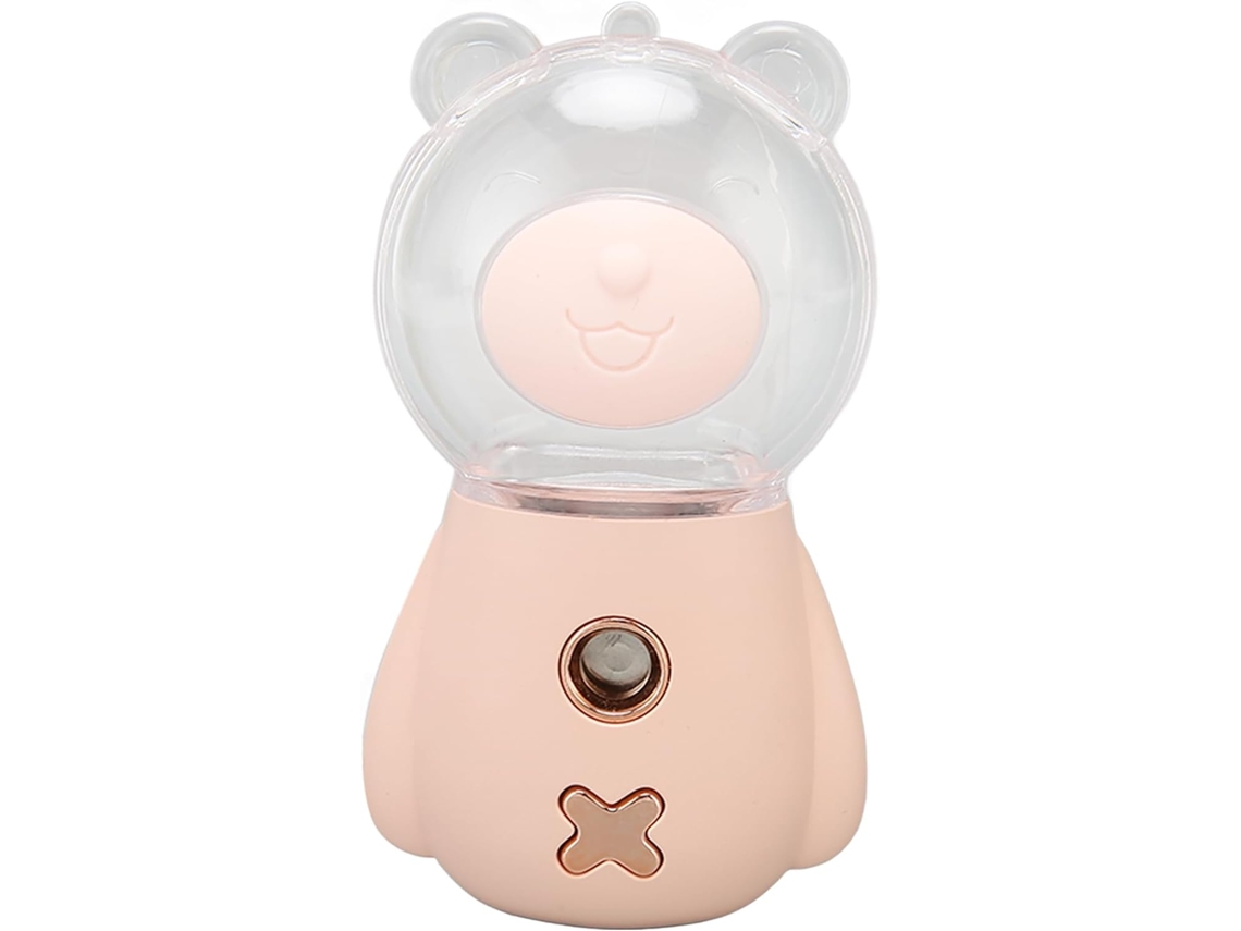 Rostro Rosa, 300 Ml, Depósito De Agua Visible, Carga Usb, Abs, Pc, Silicona, Difusor De Niebla