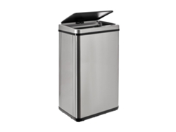 Cubo de Basura Inteligente WELLHOME de 50L con Apertura Automática, Gris, 35,5x26x67,5cm