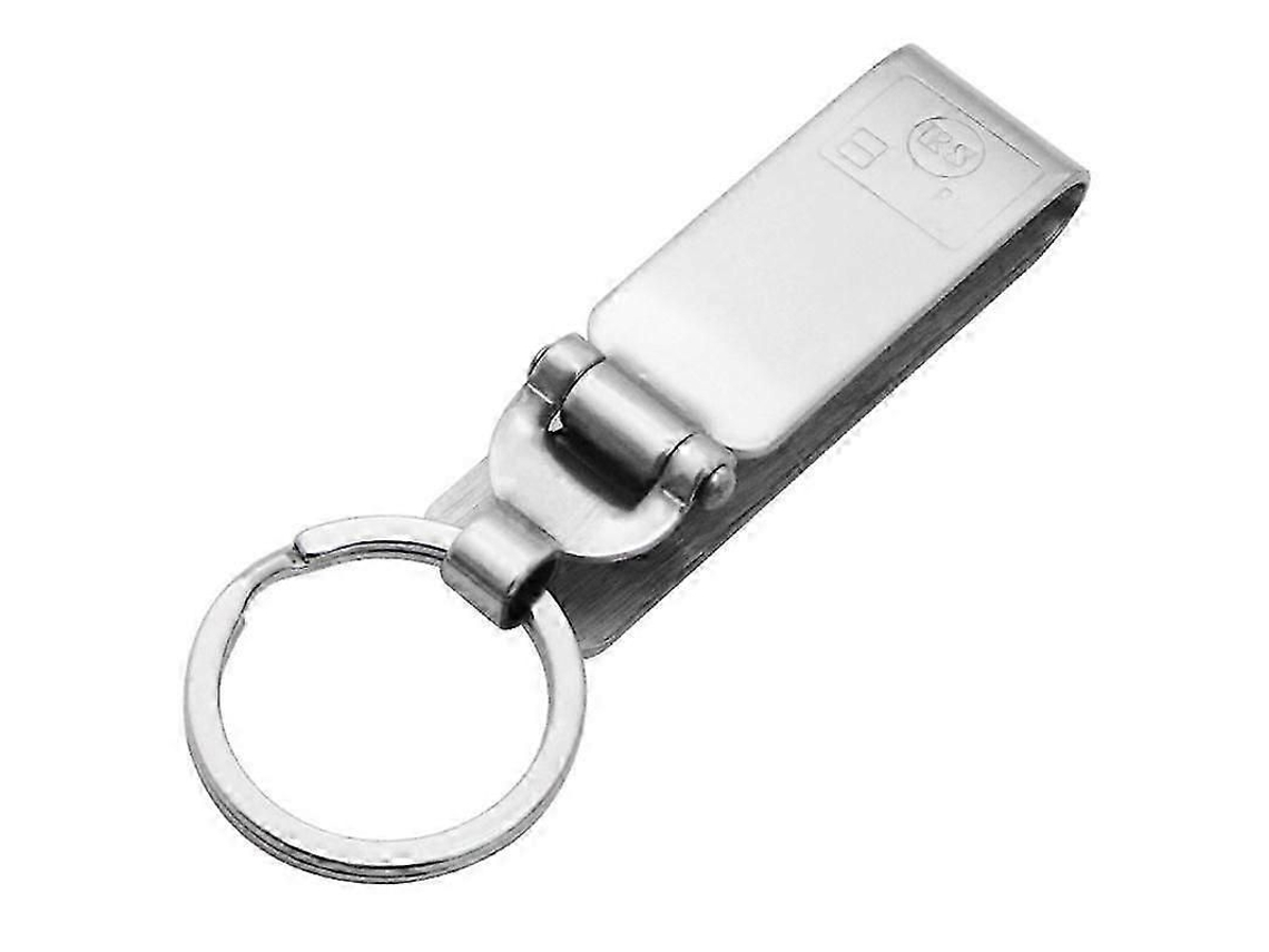 Porta-chaves Anti-perda Em Aço Inoxidável Para Cinto, Com Clipe Para Chaves E Argolas Removíveis Para Homens.