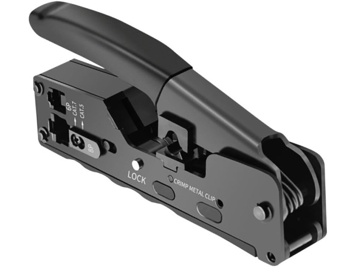 Pelacables Y Crimpadora Multifuncional Para Cables De Red Con Mango Antideslizante.